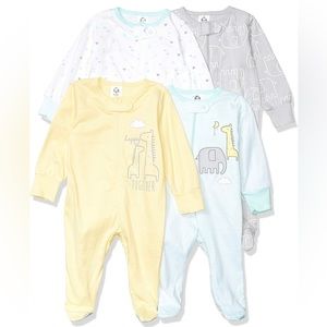 New 4 Pack Sleep 'N Play Footie